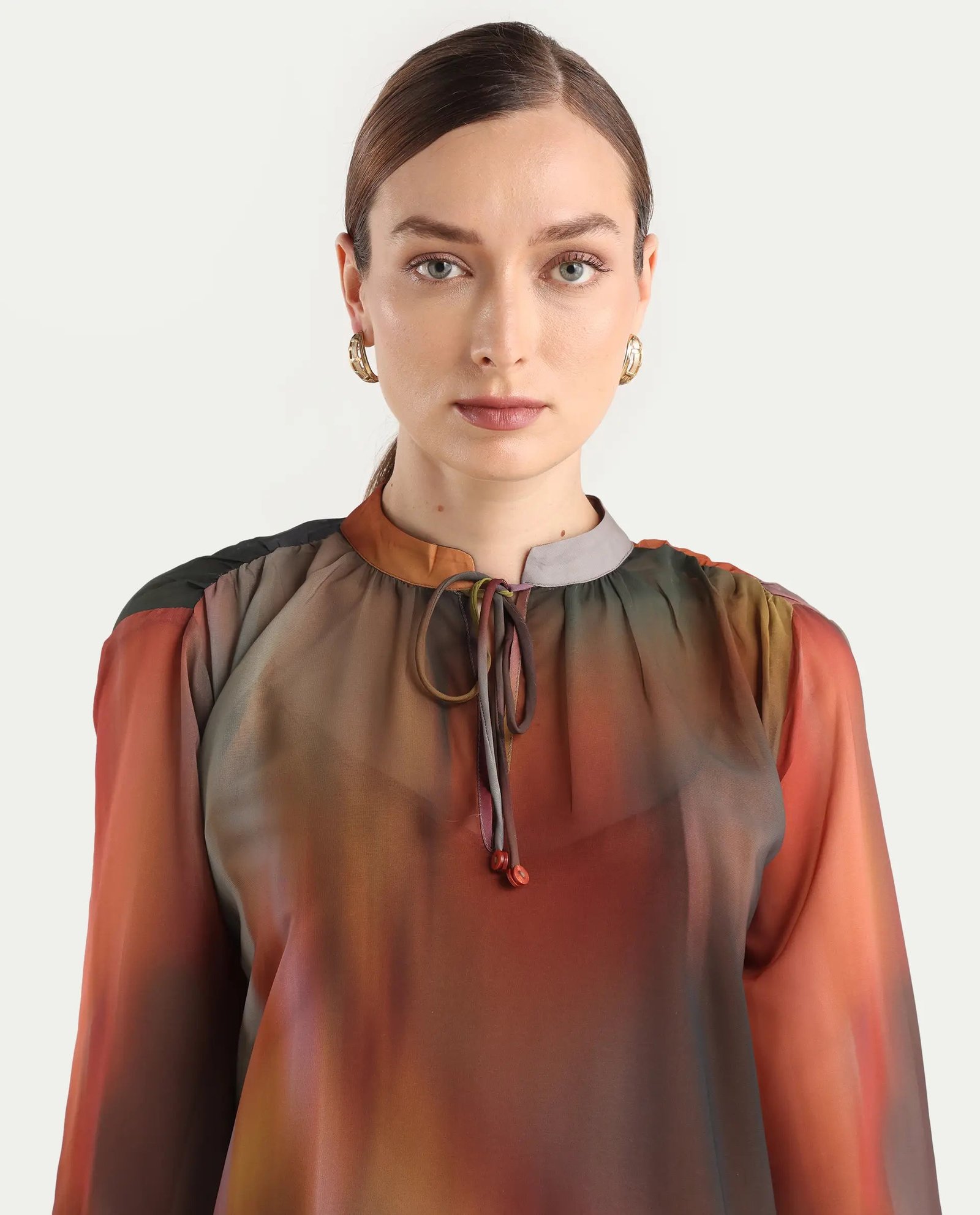 Rareism Women Nucos Multi Round Neck Pull On Closure Relaxed Fit Printed Top - Image 4