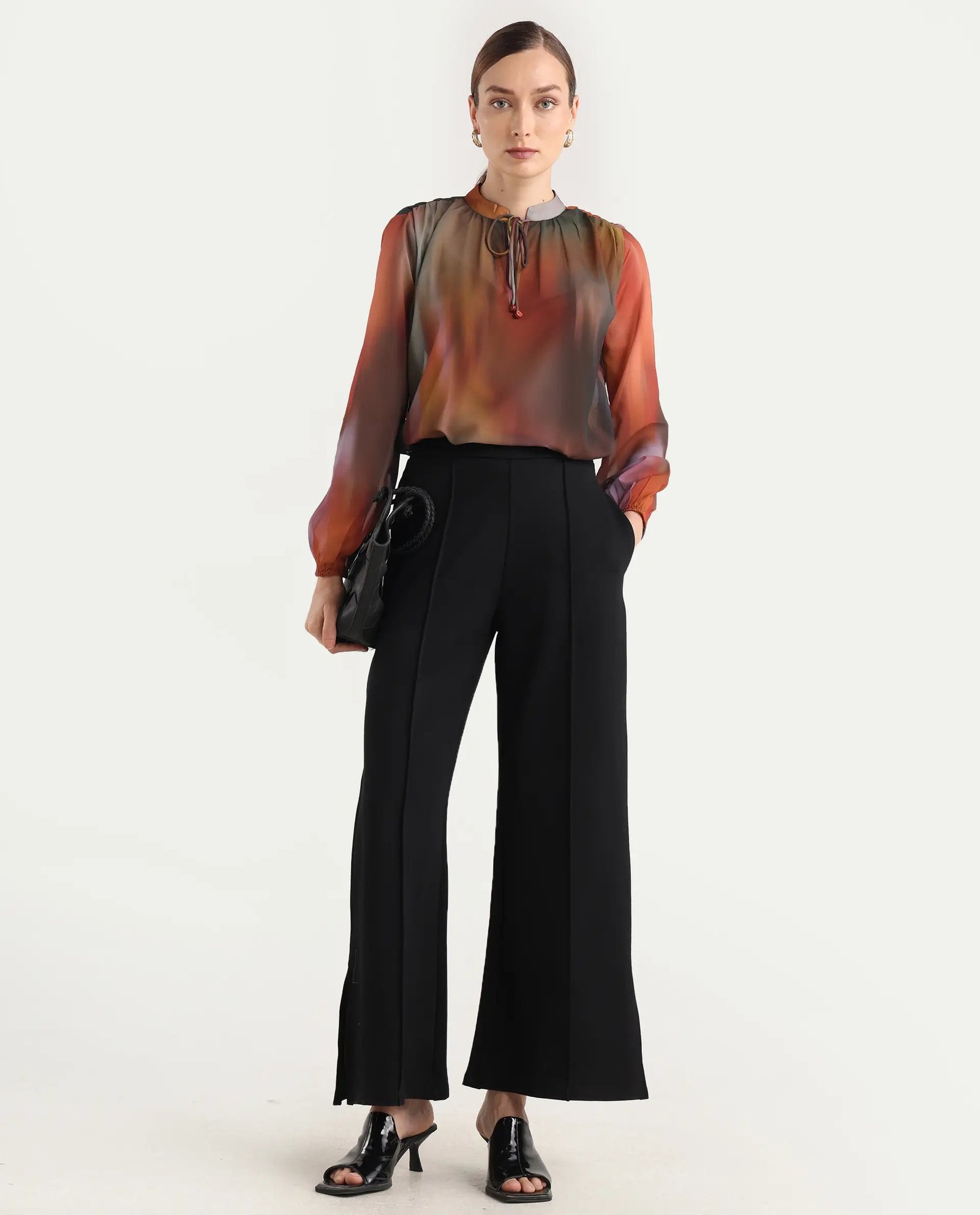 Rareism Women Nucos Multi Round Neck Pull On Closure Relaxed Fit Printed Top - Image 2