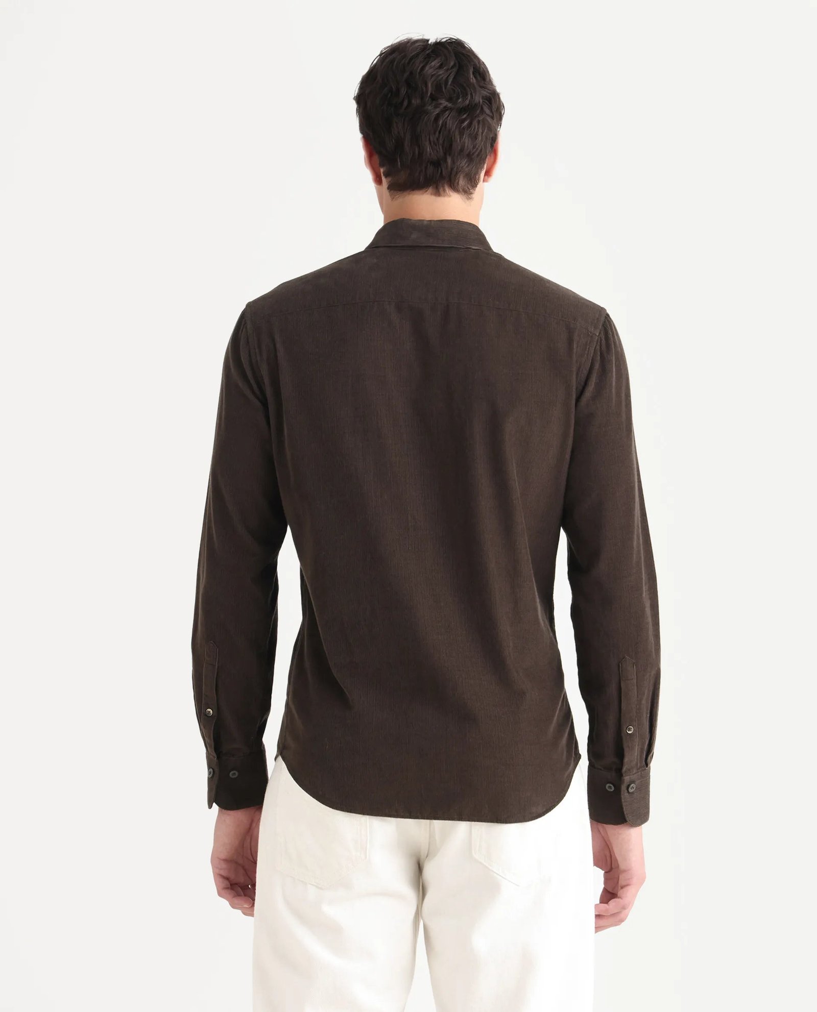 Rare Rabbit Men's Buita Dark Brown Cotton Plain Regular Fit Full Sleeve Collared Shirt - Image 8